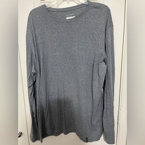 Men's Columbia Omni Wick Heather Blue Long Sleeve Shirt